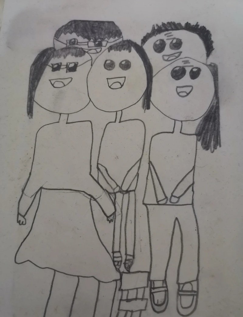 vẽ tranh đề tài gia đình 22