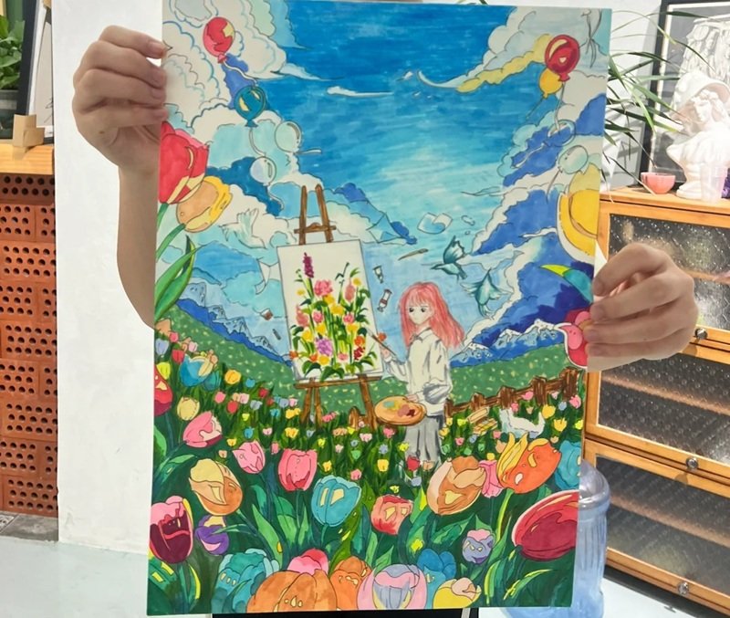 vẽ tranh đề tài ước mơ của em 1