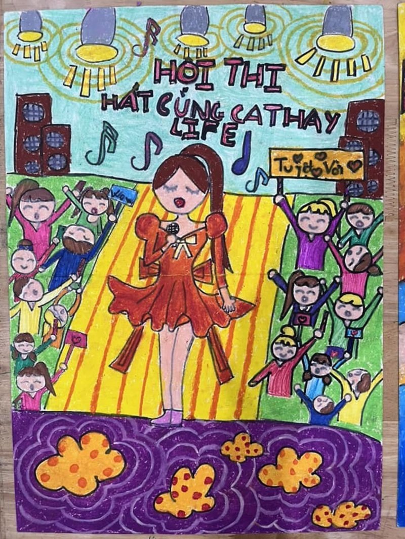 vẽ tranh đề tài ước mơ của em 13