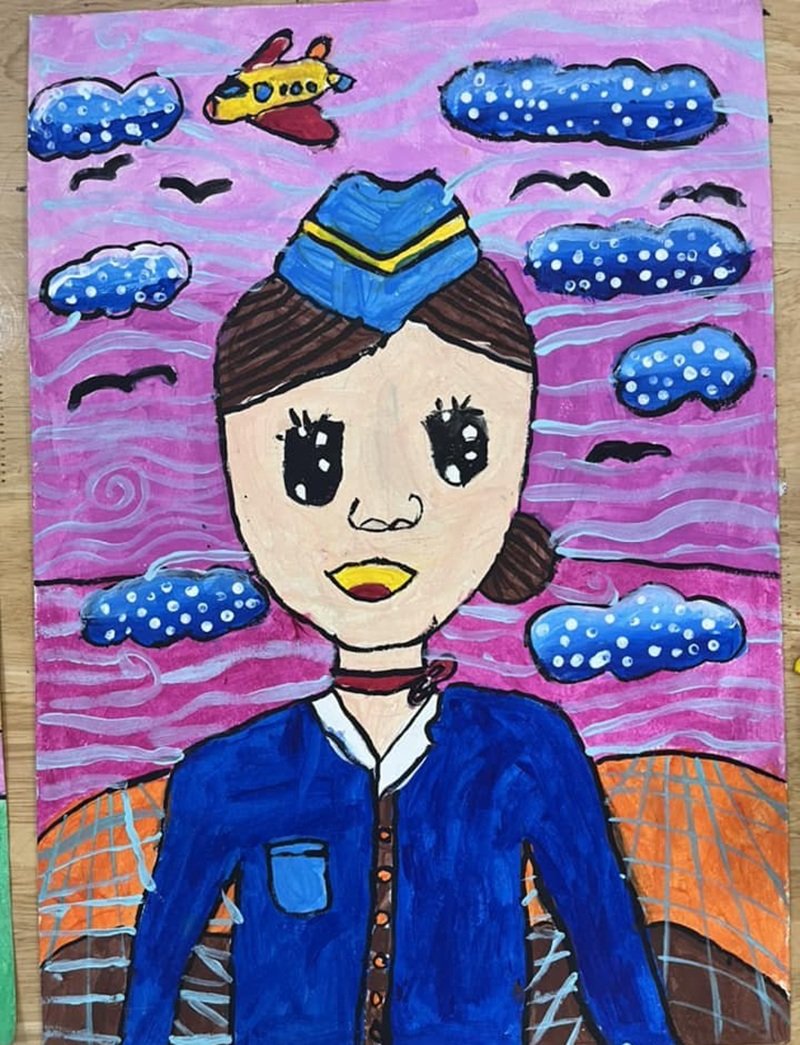 vẽ tranh đề tài ước mơ của em 14