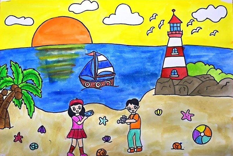 vẽ tranh đề tài ước mơ của em 16