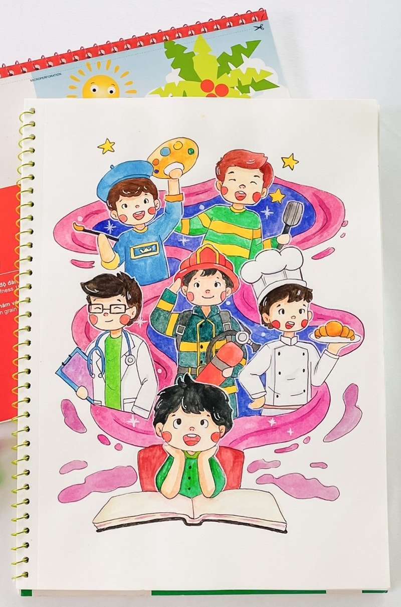 vẽ tranh đề tài ước mơ của em 26