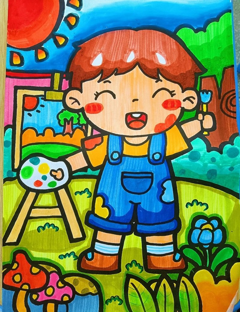 vẽ tranh đề tài ước mơ của em 27