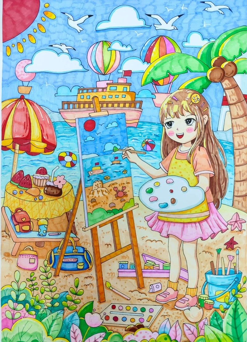 vẽ tranh đề tài ước mơ của em 29