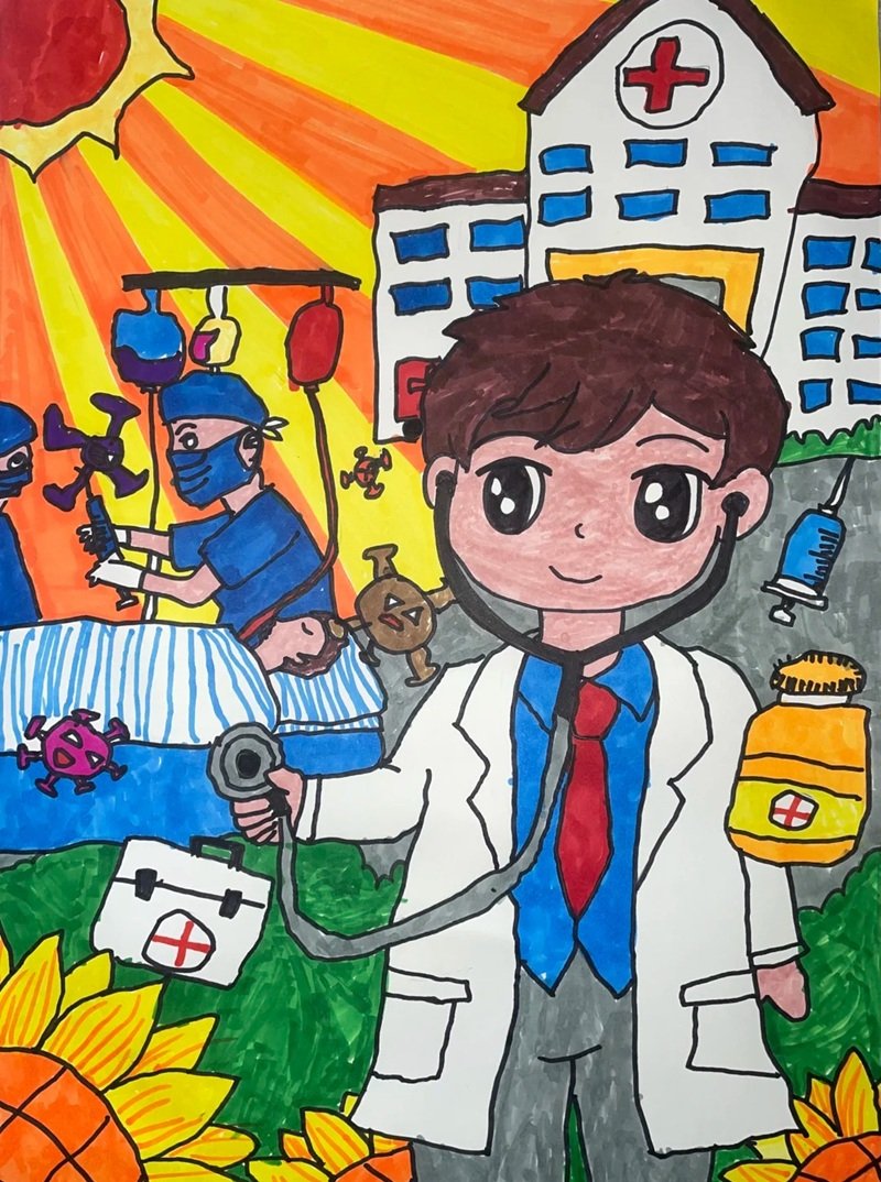 vẽ tranh đề tài ước mơ của em 34