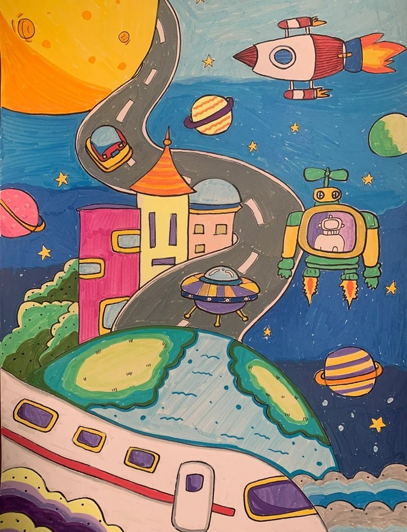 vẽ tranh đề tài ước mơ của em 44