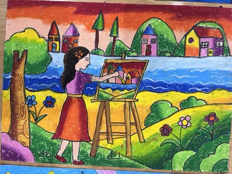 vẽ tranh đề tài ước mơ của em 5