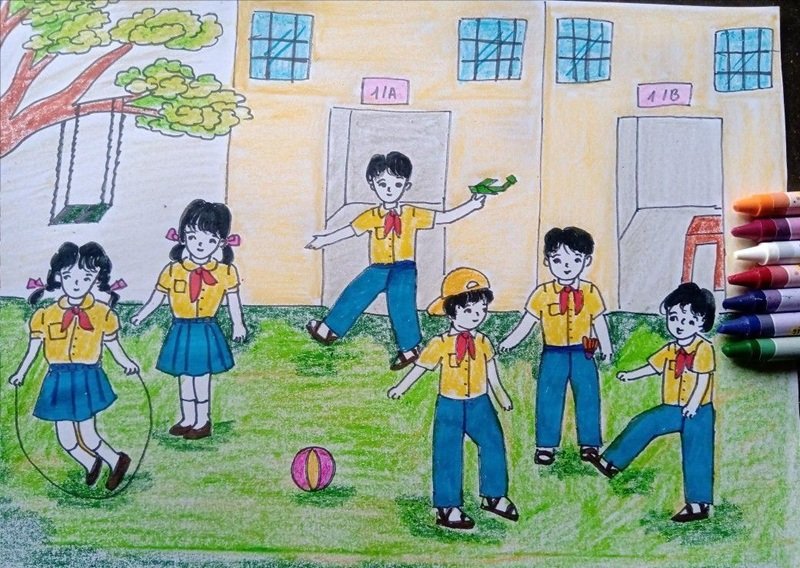 vẽ tranh đề tài ước mơ của em 7