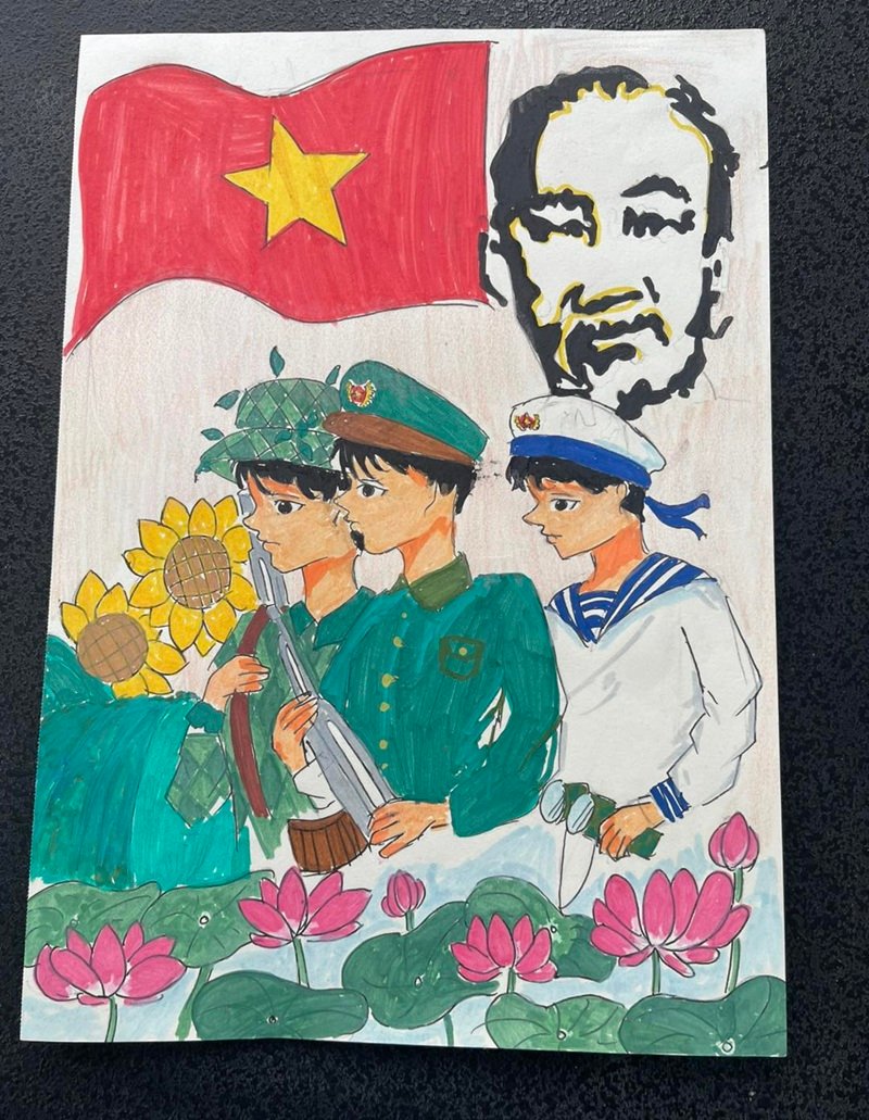 vẽ tranh em yêu to quốc việt nam đơn giản 30