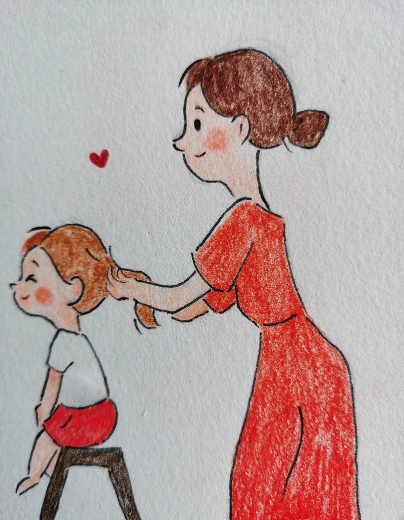 vẽ tranh gia đình đơn giản nhất