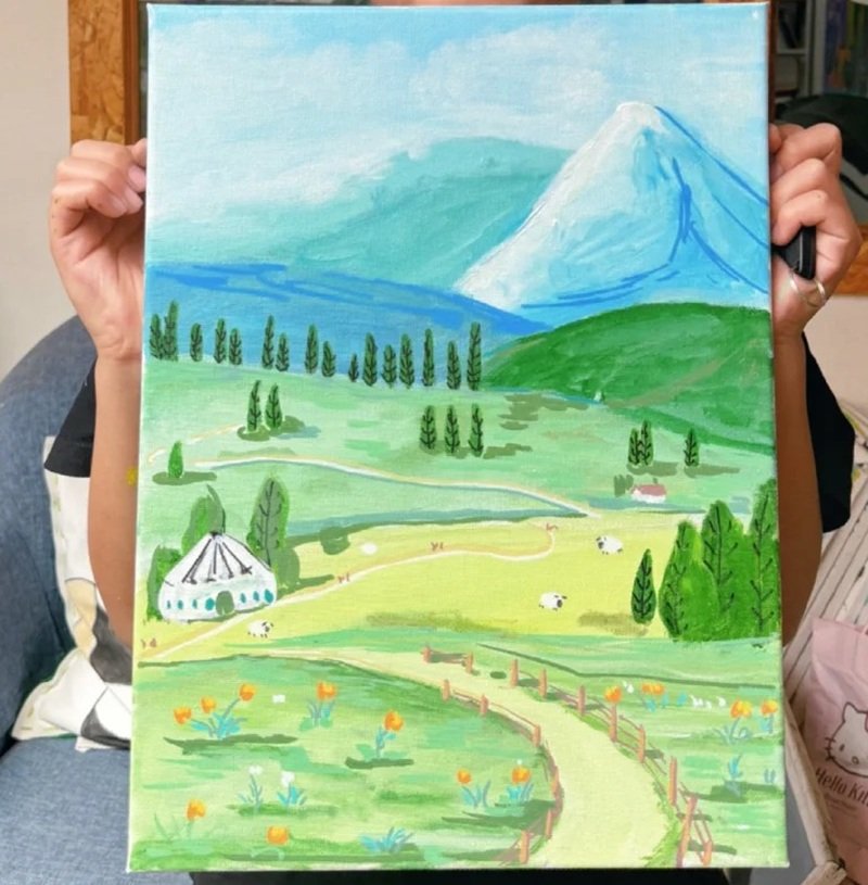 vẽ tranh phong cảnh quê hương 14