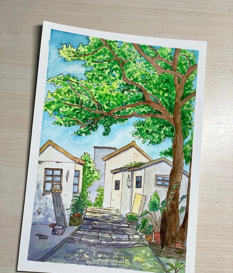 vẽ tranh phong cảnh quê hương 9