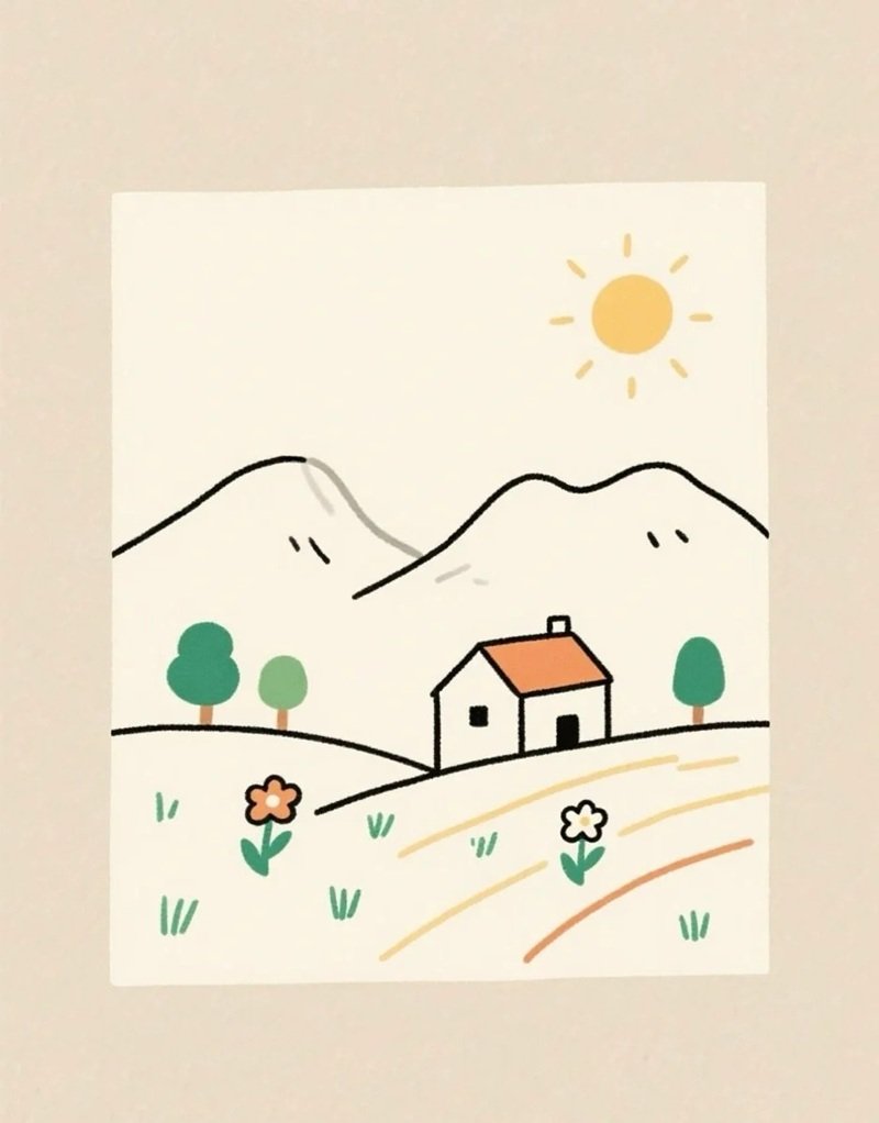 vẽ tranh quê hương đơn giản mà đẹp 28