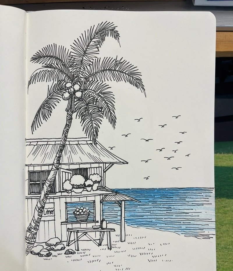 vẽ tranh quê hương đơn giản mà đẹp 37