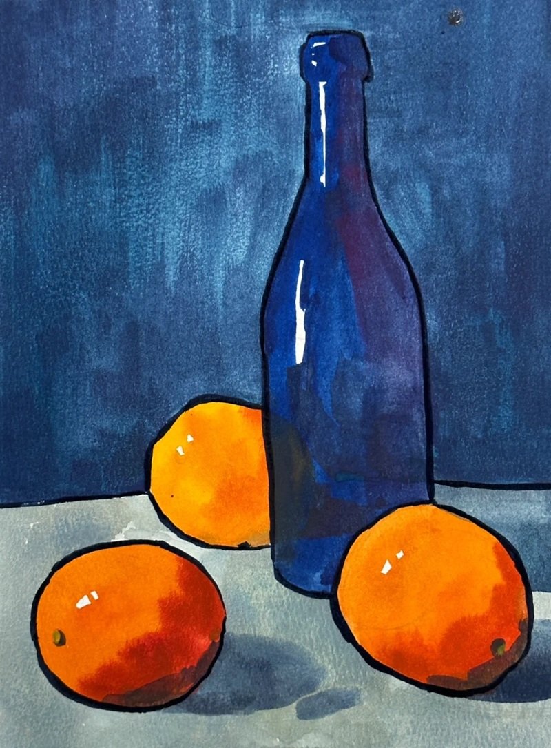 vẽ tranh tĩnh vật màu