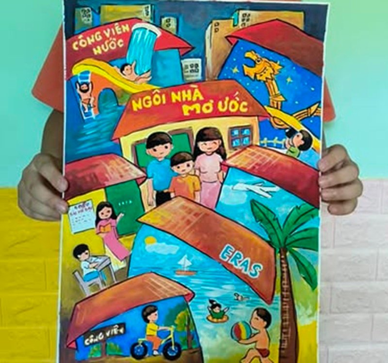 vẽ tranh tương lai xanh 10