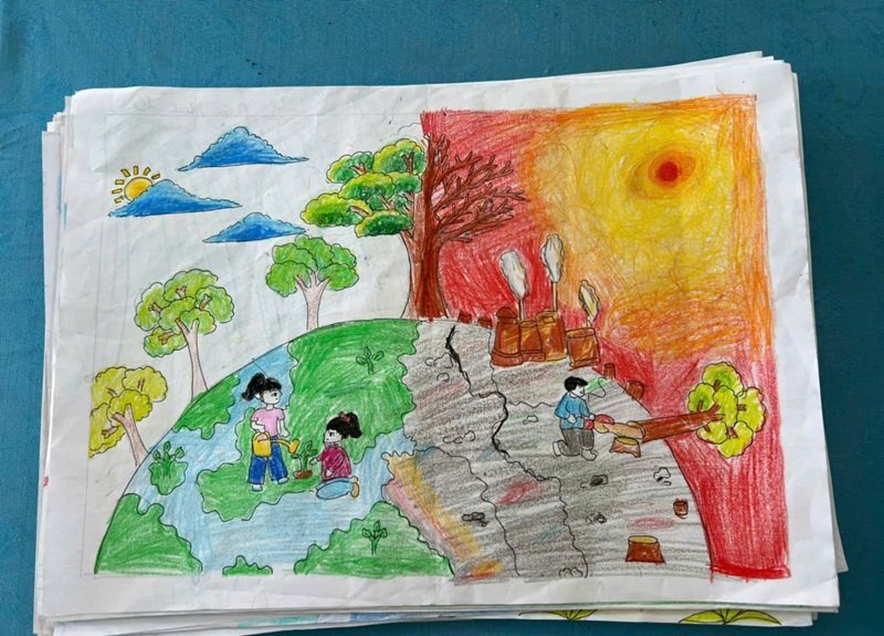 vẽ tranh tương lai xanh 19