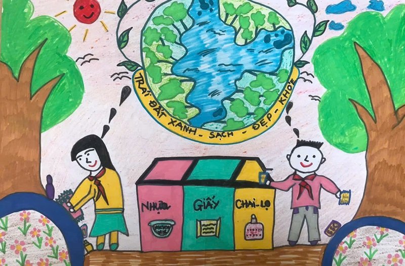 vẽ tranh tương lai xanh 24