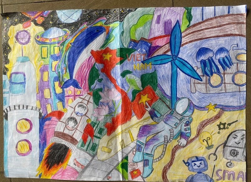 vẽ tranh tương lai xanh 30