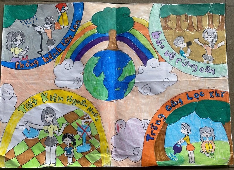 vẽ tranh tương lai xanh 31