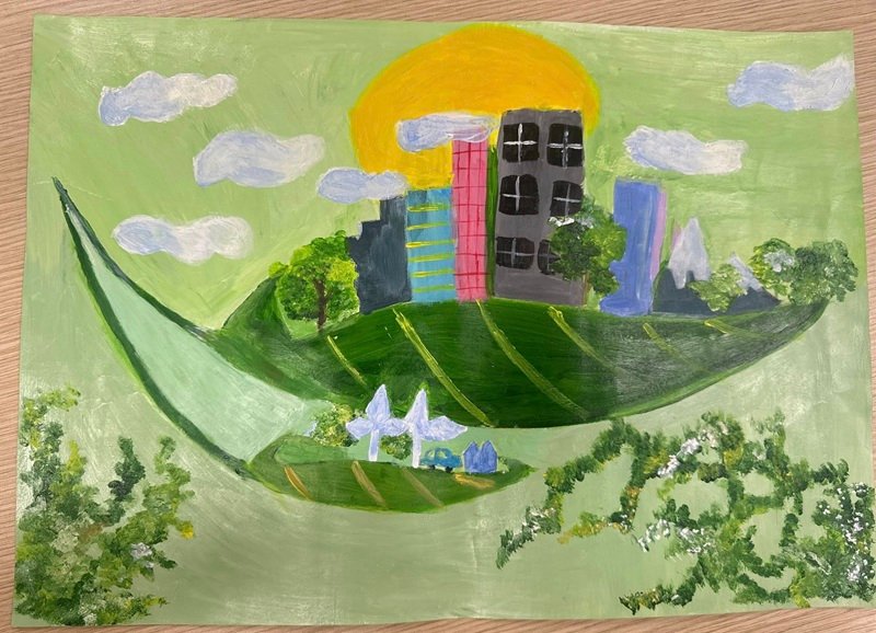 vẽ tranh tương lai xanh 36