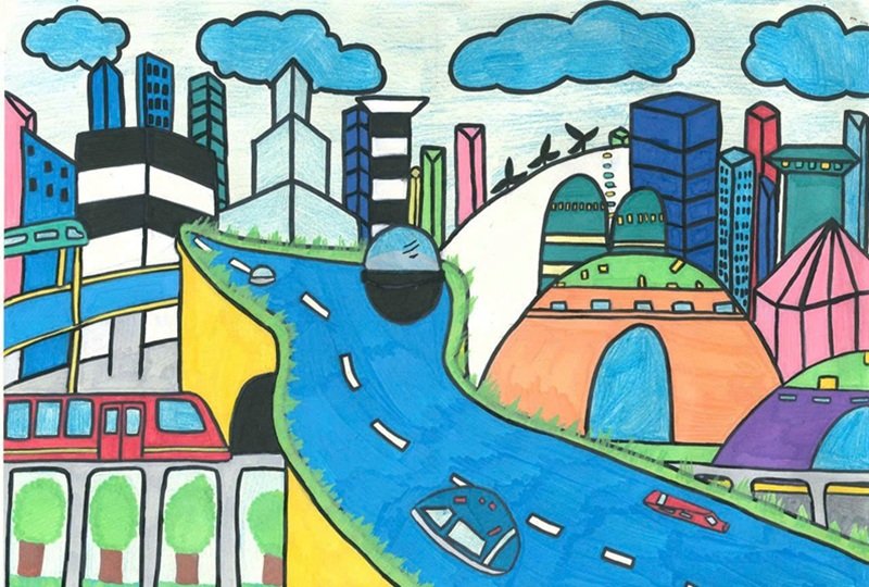 vẽ tranh tương lai xanh 37