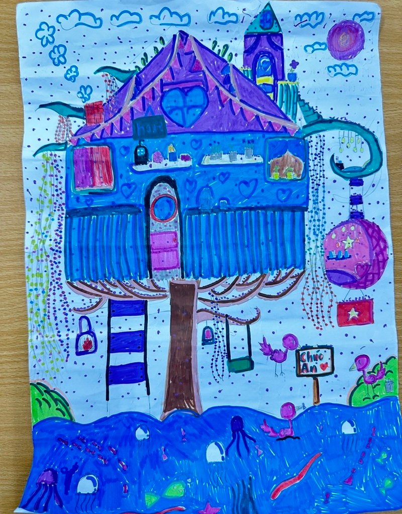 vẽ tranh tương lai xanh 5