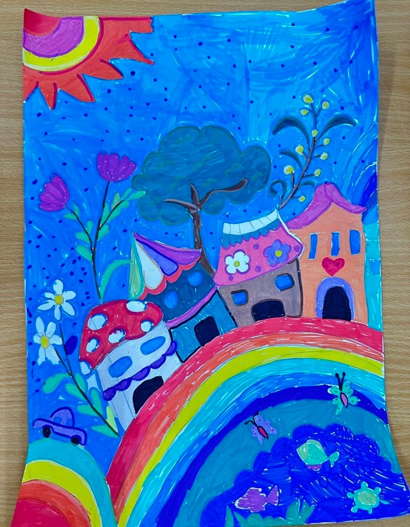 vẽ tranh tương lai xanh 6