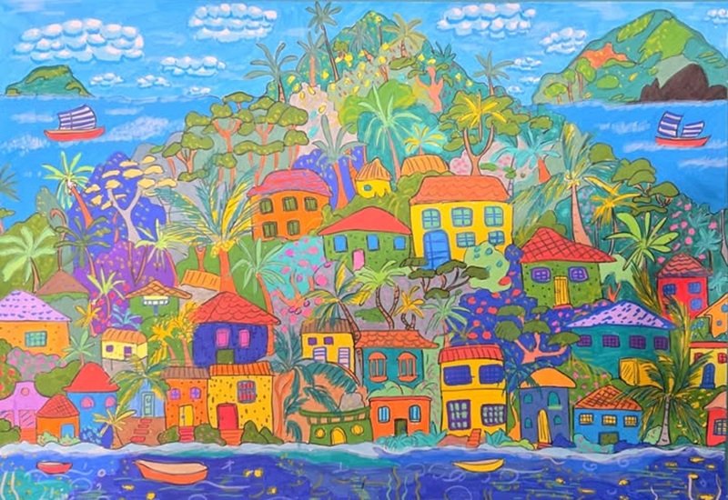 vẽ tranh tương lai xanh 8