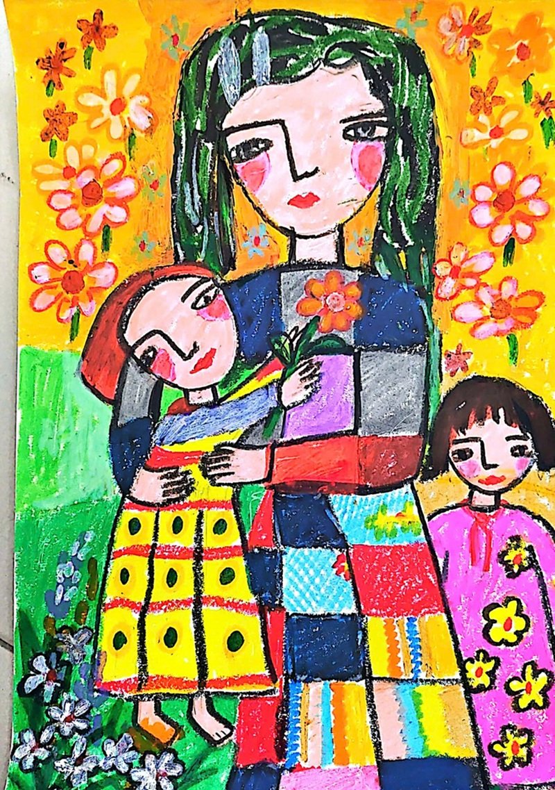 vẽ tranh về thầy cô và mái trường 33