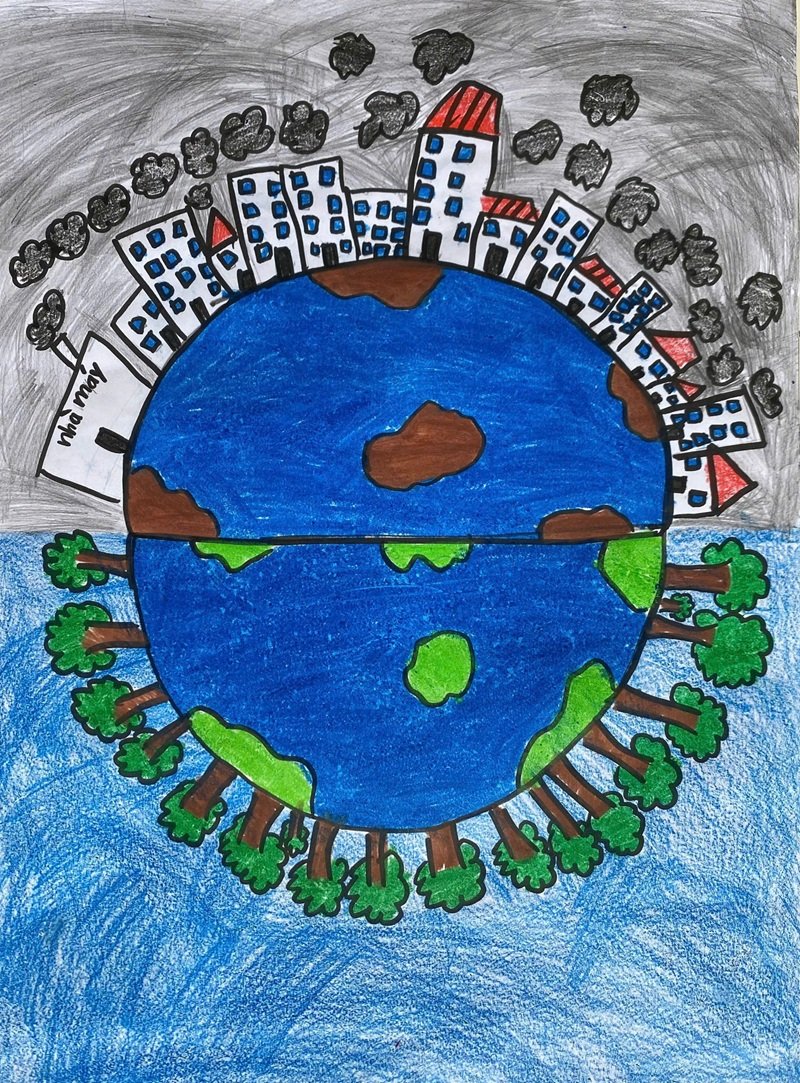 vẽ tương lai xanh 10