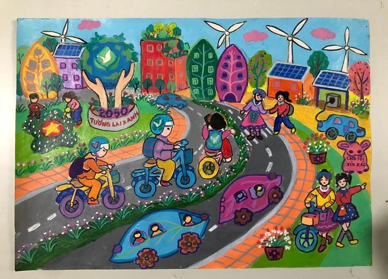 vẽ tương lai xanh 35