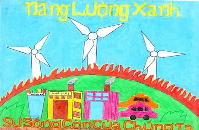 vẽ tương lai xanh 5