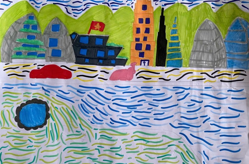 vẽ tương lai xanh 8