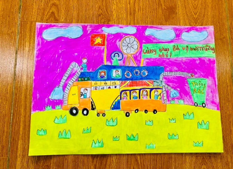 vẽ về ý tưởng trẻ thơ 1