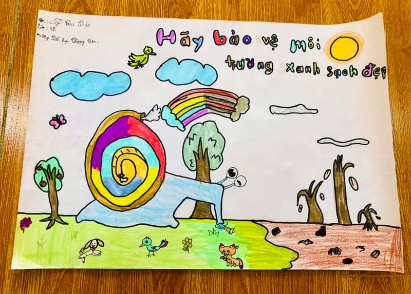 vẽ về ý tưởng trẻ thơ 11