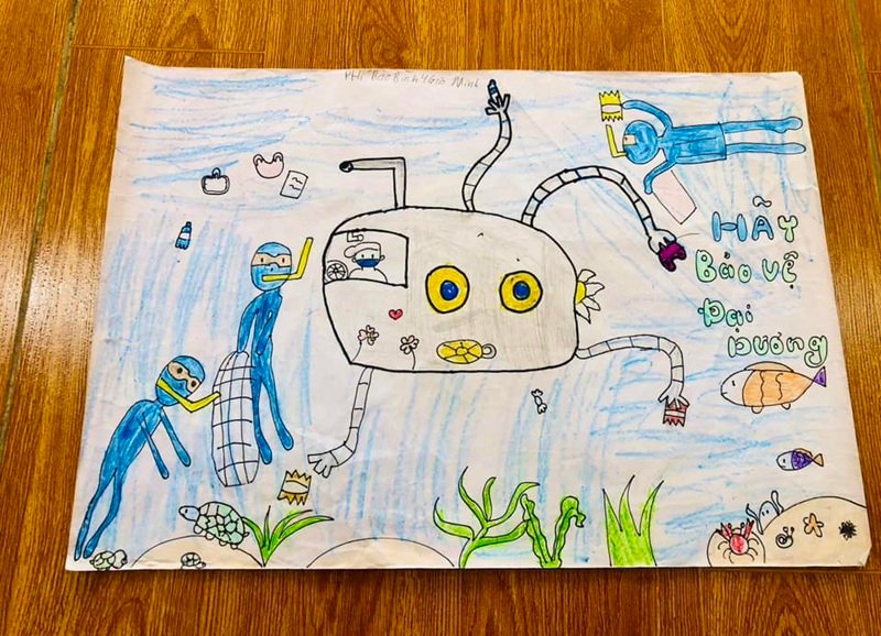 vẽ về ý tưởng trẻ thơ 13