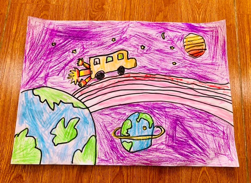 vẽ về ý tưởng trẻ thơ 15