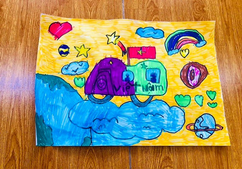 vẽ về ý tưởng trẻ thơ 17