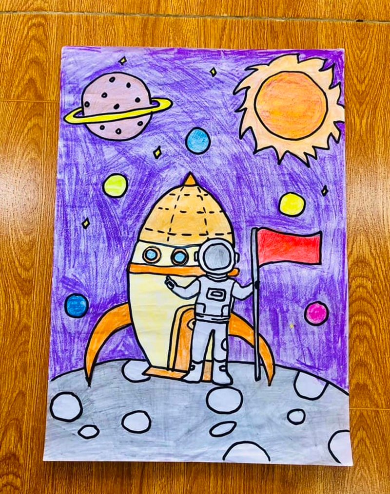 vẽ về ý tưởng trẻ thơ 2