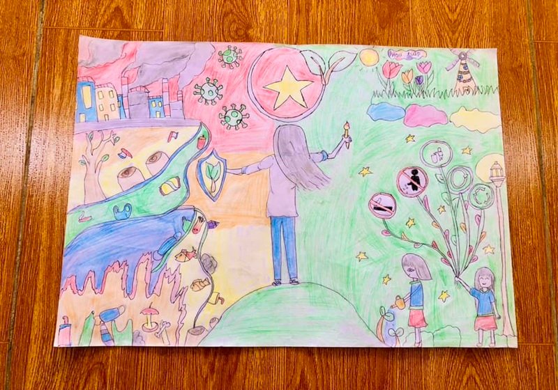 vẽ về ý tưởng trẻ thơ 28