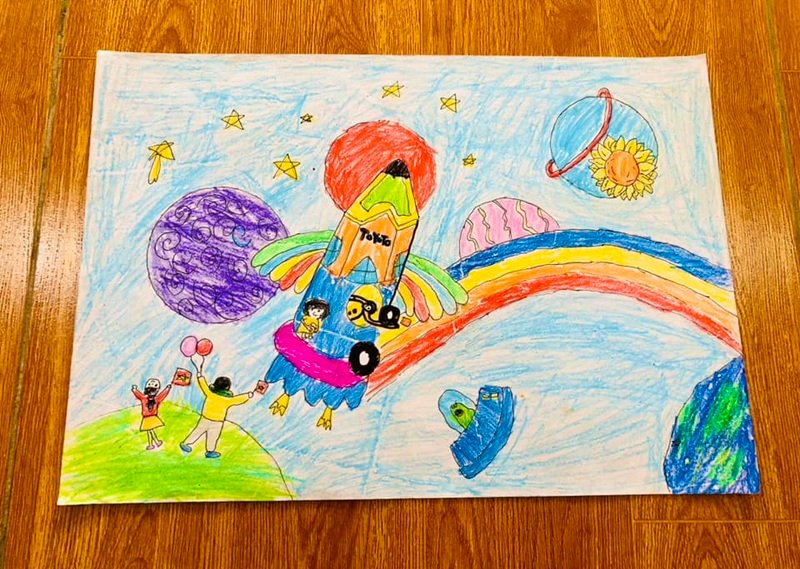 vẽ về ý tưởng trẻ thơ 3