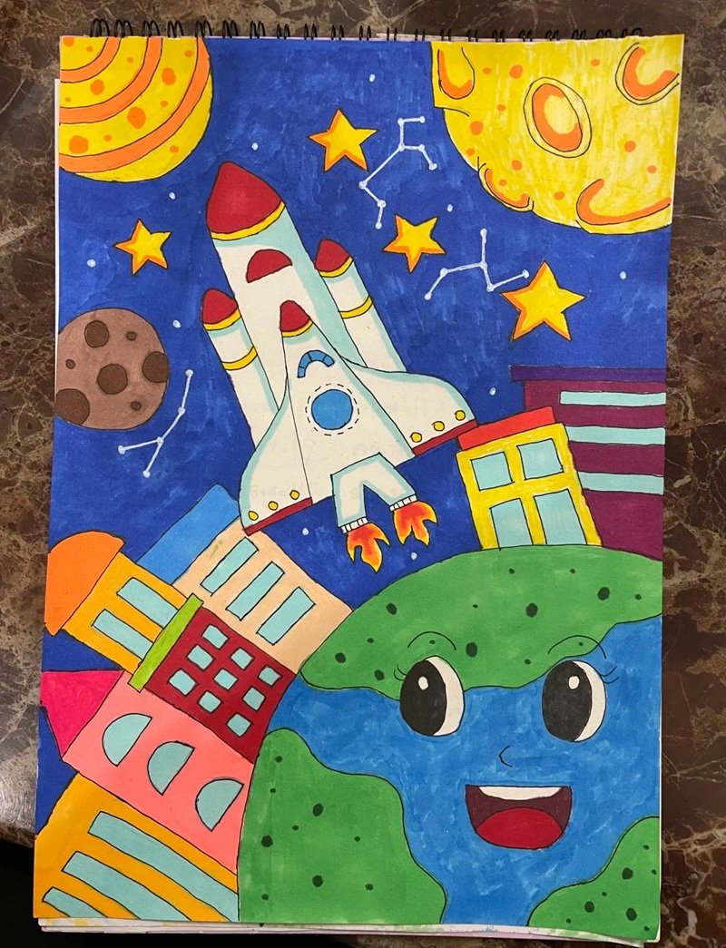 vẽ về ý tưởng trẻ thơ 37