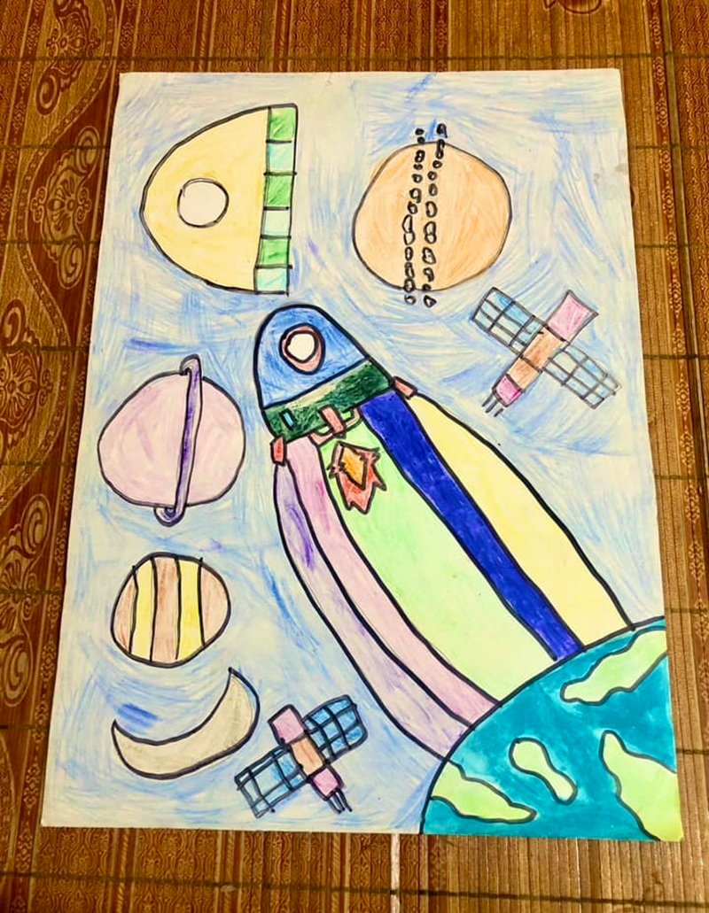 vẽ về ý tưởng trẻ thơ 5