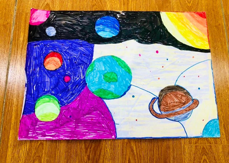 vẽ về ý tưởng trẻ thơ 7