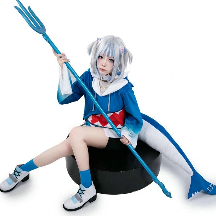 Ảnh Yaoyaoqwq cosplay Gura với tạo hình duyên dáng