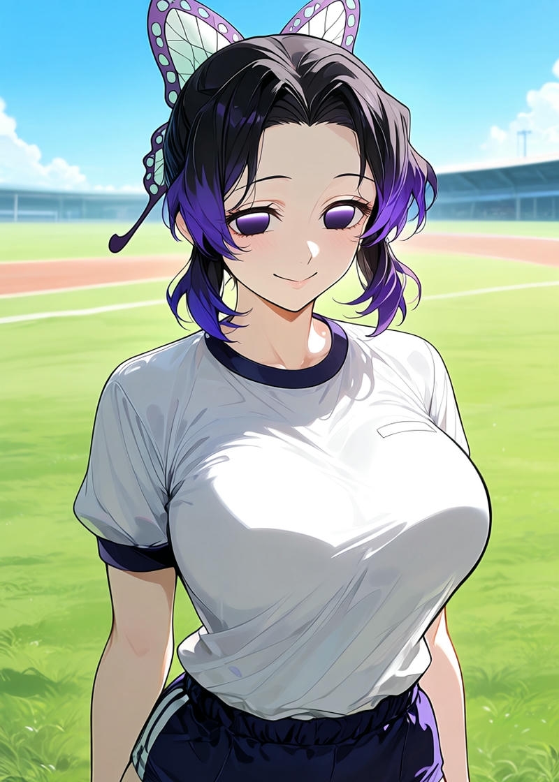 Shinobu sexy với đường nét gương mặt hài hòa thanh tú