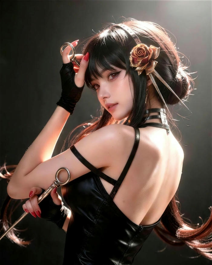 Yor Forger cosplay có tạo hình sắc sảo nổi bật
