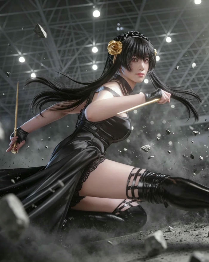Yor Forger cosplay mang phong cách nhân vật tinh tế