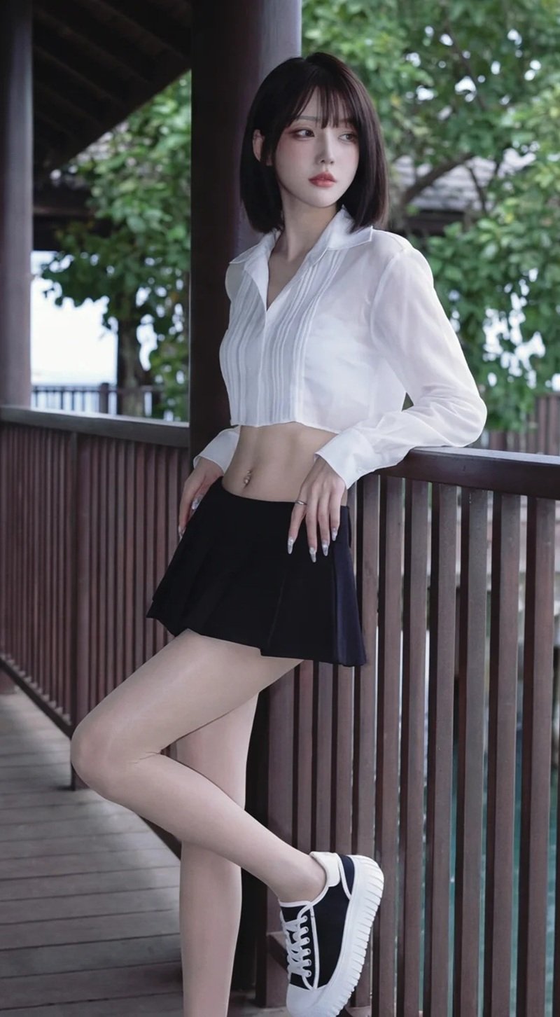 gái xinh mặc váy ngắn 22